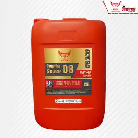 Nhớt động cơ diesel Singwing D8 Super 15W40 25L