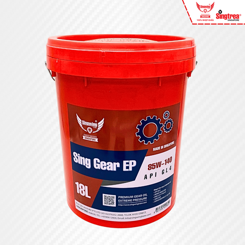 Dầu bánh răng Sing Gear EP 85W140 GL4 18L
