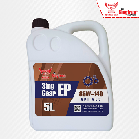 Dầu bánh răng Sing Gear EP 85W140 API GL5 5L