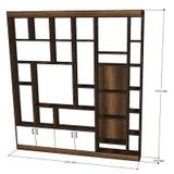  TỦ KỆ VÁCH NGĂN PHÒNG DTK001 