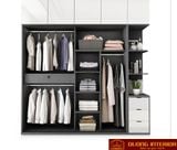  Tủ áo gỗ MDF cánh kính cường lực DTA11 