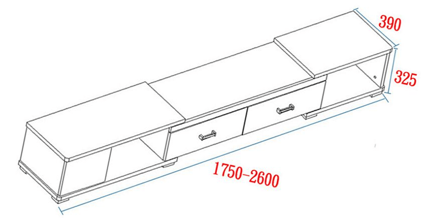  Kệ tivi gỗ công nghiệp modul tùy chỉnh kích thước DTV03 