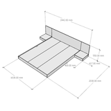  Set Giường Bệt Kèm Tab Đầu Giường Kiểu Nhật DGN02 