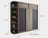  Tủ quần áo bằng gỗ công nghiệp DTA21 