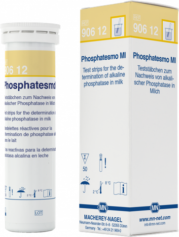 Giấy kiểm tra định tính Phosphatesmo MI về Phosphatase trong sữa <br> P/N: 90612 <br> Quy cách: 50 test(s)/hộp 