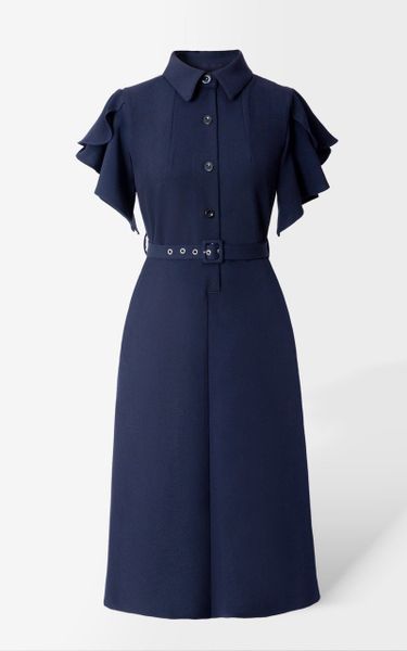  Đầm TB Tay Bèo Vnxk Thắt Dây Eo-TPSRFTB323 