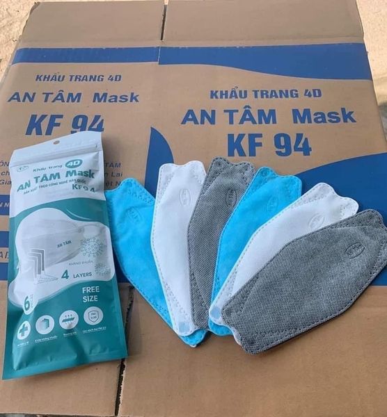  Set Khẩu Trang 4D Mask Màu Đen (3 gói/18 cái) - GIAM4DCLD0921 