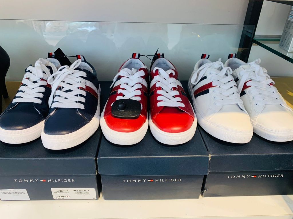 Giày Tommy Hilfiger Trắng + Đỏ - USGT060521TM