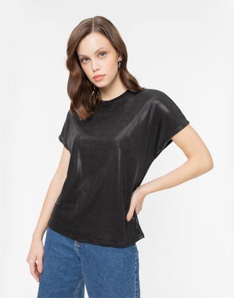  Áo GJ Tay Cánh Tiên 1 Màu Đen Bóng-TPSRT250723 