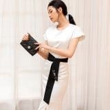 Đầm M&S Lụa 2 Màu Cột Dây Eo SALE - K1M13230720S