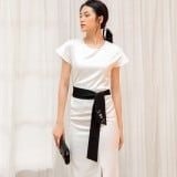  Đầm M&S Lụa 2 Màu Cột Dây Eo SALE - K1M13230720S 