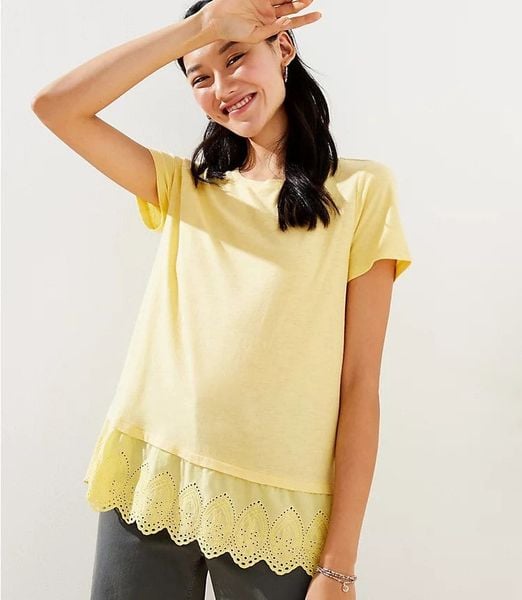  Áo Thun Lolf Phối Ren-FSATL042225 