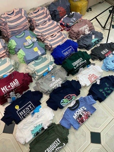  Aó Thun Bé Trai Xuất Hàn Nhiều Màu-FSTXX052225 