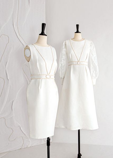  Đầm Organza Đan Dây Mentosa-MTS22DRE401 