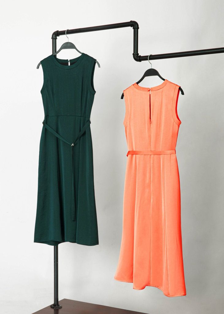 Đầm Vnxk MG Lụa Cổ Tròn -SXDT090822