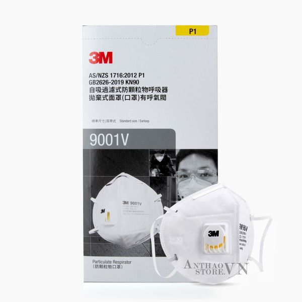  Hộp Khẩu Trang 3M 9001V Có Van Kháng Khuẩn Cao Cấp (25 cái)-TYMV09210922 
