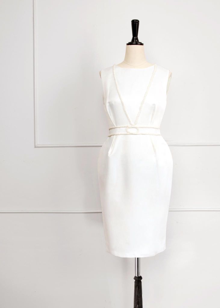 Đầm Organza Đan Dây Mentosa-MTS22DRE401