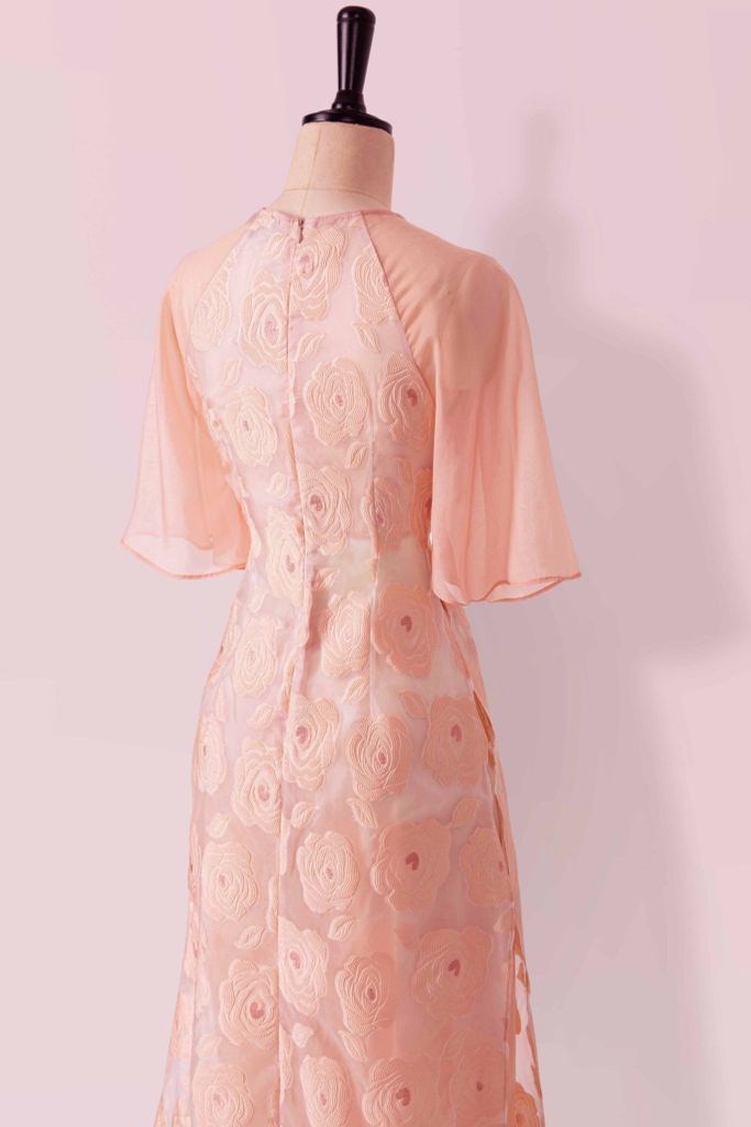 Áo Dài Katosa ORGANZA ROSE 1-KTS1R040124