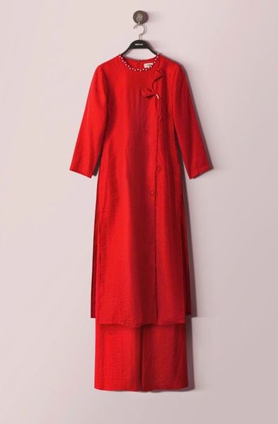  Áo Dài Mentosa Hoa Rum-KTS212122401 