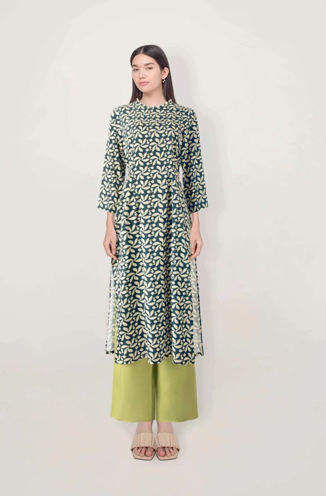 Áo Dài Mentosa Lụa Hoa-MTS321122402