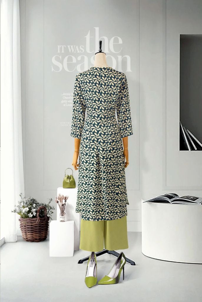 Áo Dài Mentosa Lụa Hoa-MTS321122402