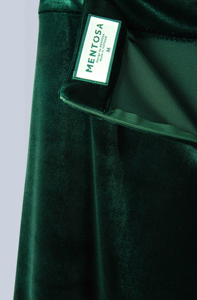 Áo Dài Mentosa Nhung Ngọc Trai-MTS211122402