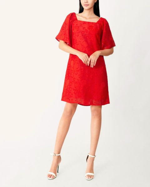  Đầm Vnxk MG Dáng Babydoll Màu Đỏ-ATD15130622 