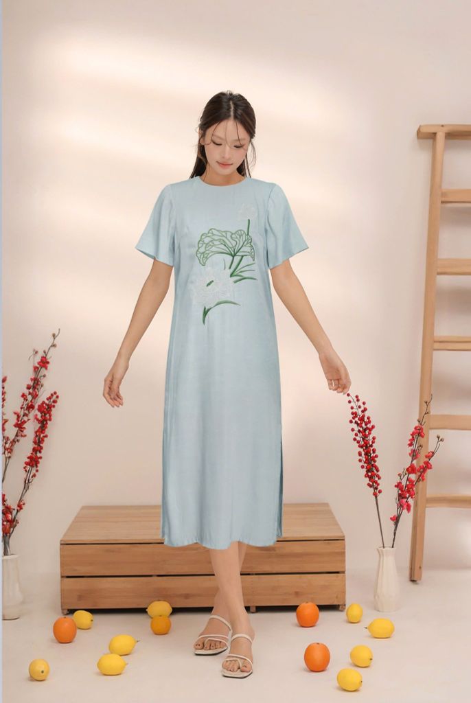 Đầm Katosa Bạch Liên 2 Màu-KTS3120425