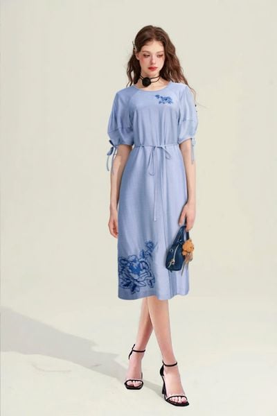  Đầm Katosa Raglang Tay Phồng-KTS2300325 