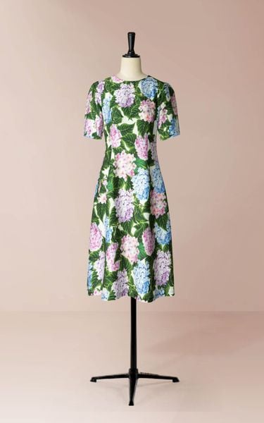  Đầm Cẩm Tú Cầu Katosa Tay Ngắn-D3AT12010 