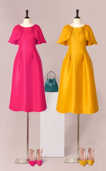  Đầm Katosa Cổ Xếp Ly Tay Chồm-KTS220912 