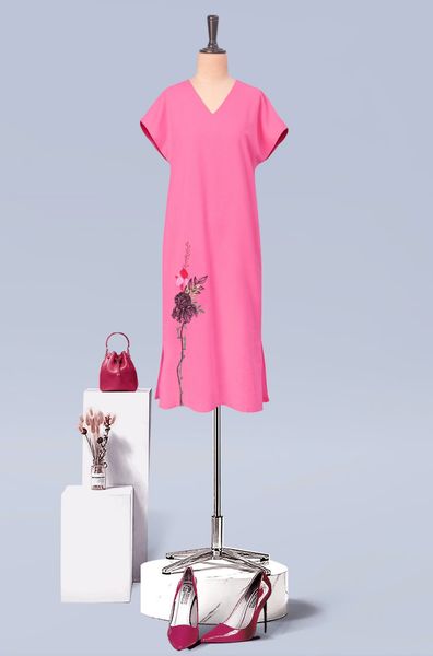  Đầm katosa Linen Line Diên Vĩ 3 Màu-KTS30608240 