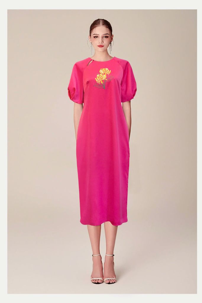 Đầm Katosa Lục Cúc Hạ 2 Màu-KTS2310325