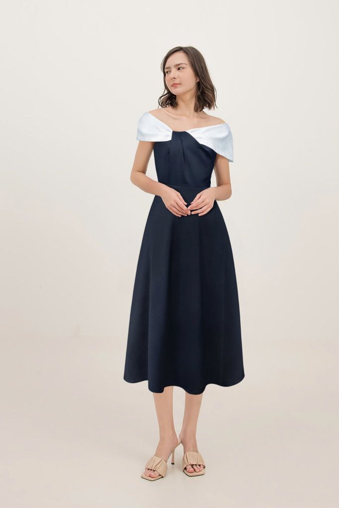 Đầm Katosa Trễ Vai Xếp Ly-KTS3260320244