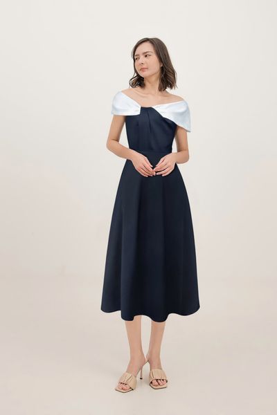  Đầm Katosa Trễ Vai Xếp Ly-KTS3260320244 