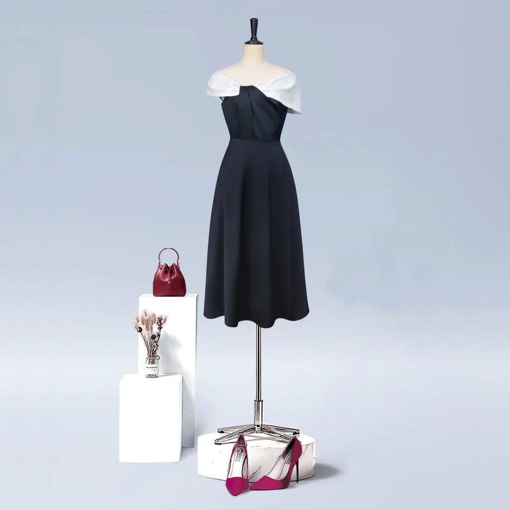 Đầm Katosa Trễ Vai Xếp Ly-KTS3260320244