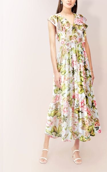  Đầm Katosa Hoa Hồng Giấy-TPSXD250623 