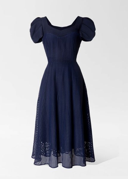  Đầm M&S Lưới Tay Gấp Ly-KTS3D122345 