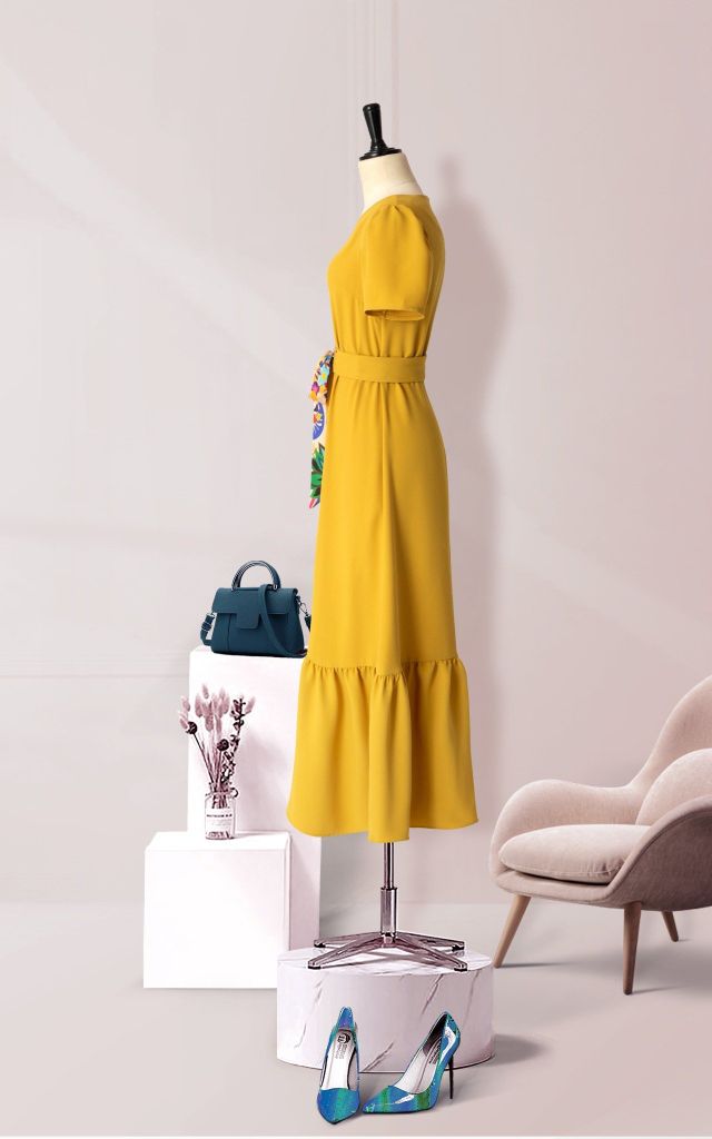 Đầm Maxi Katosa Mắc Cáo Hoa-TPSXD240623