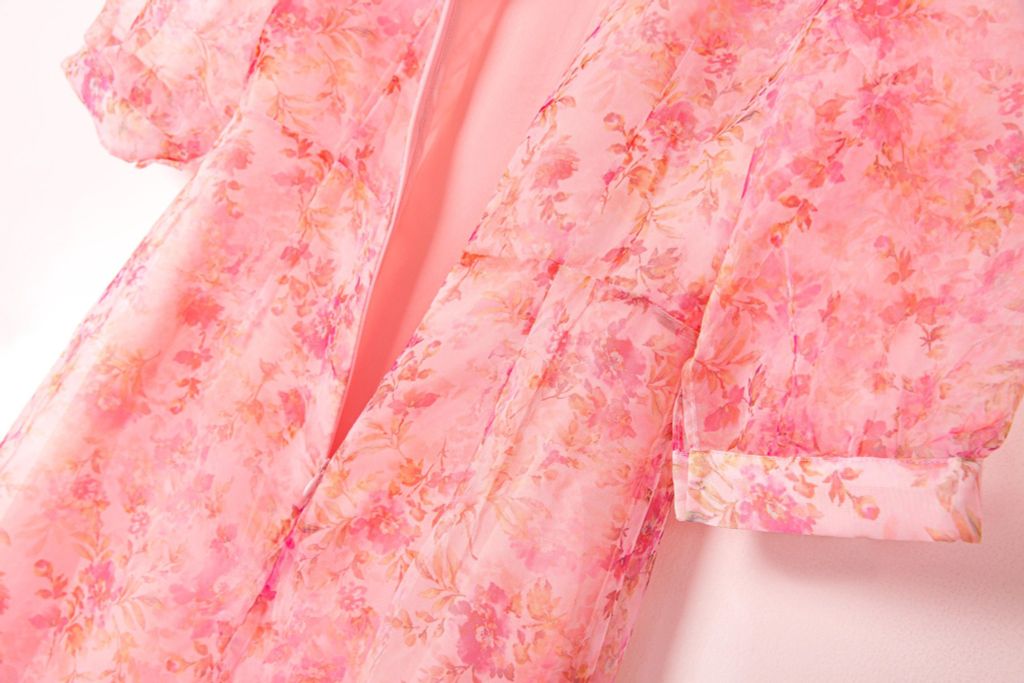 Đầm Katosa Tơ Hoa Tay Lỡ-KTS3060124