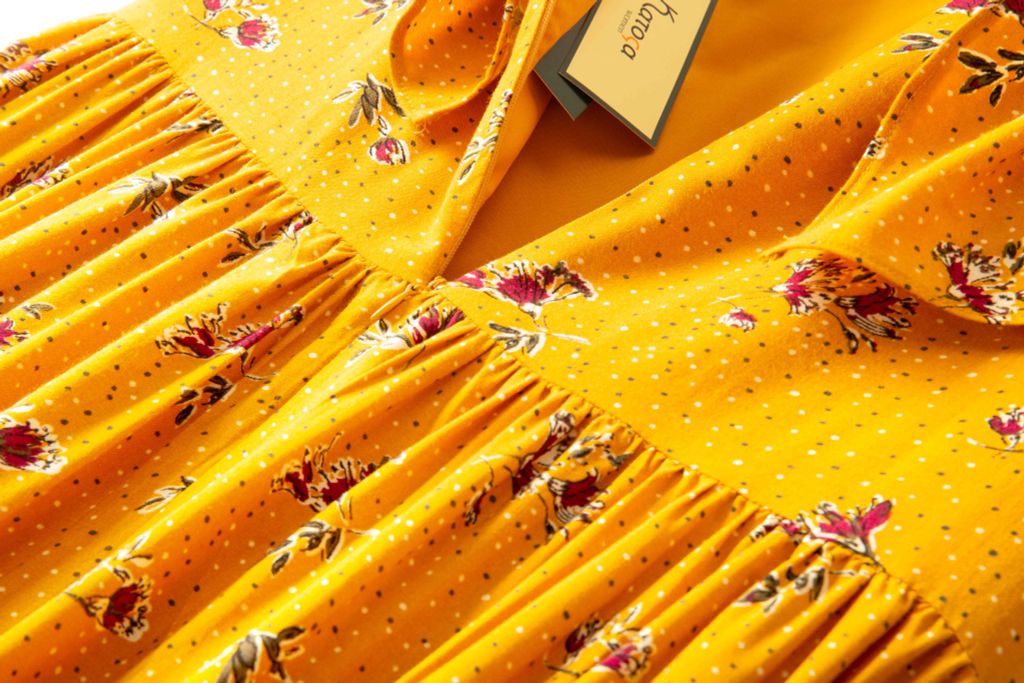 Đầm Ex Vnxk SN Nhún 2 Họa Tiết-KTS231503