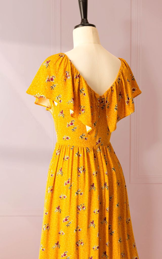 Đầm Ex Vnxk SN Nhún 2 Họa Tiết-KTS231503