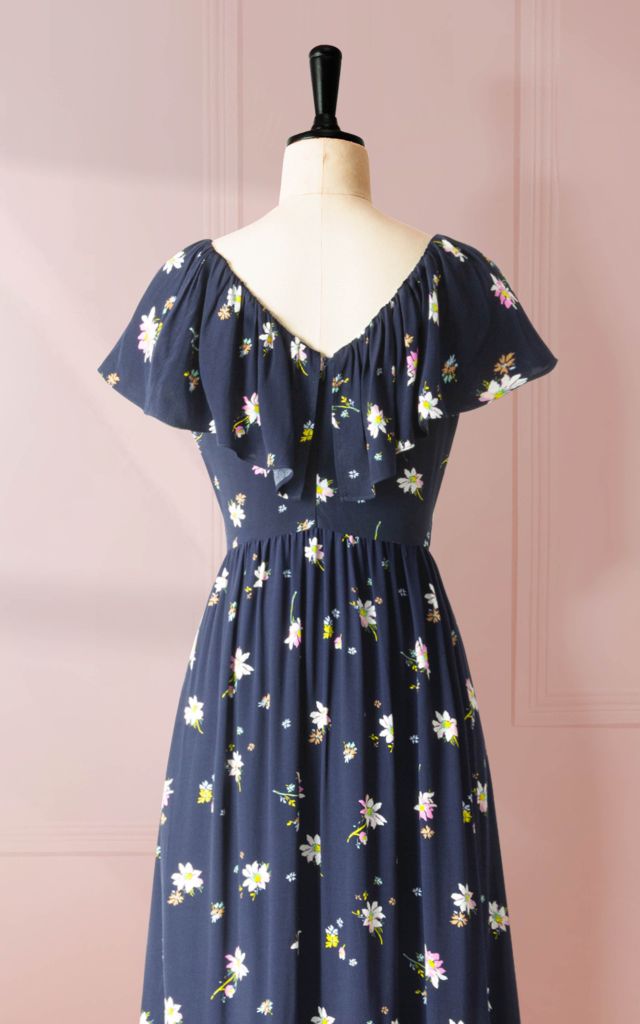 Đầm Ex Vnxk SN Nhún 2 Họa Tiết-KTS231503