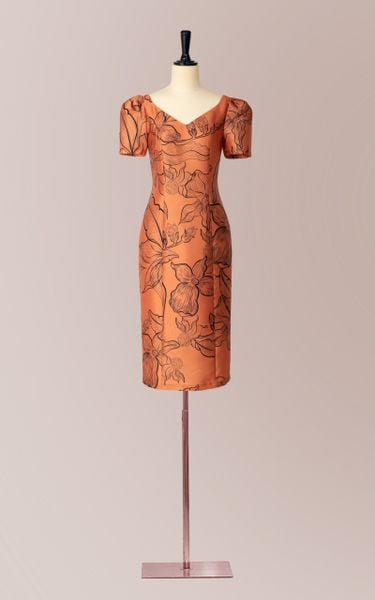  Đầm Katosa Cổ V Dáng Bút Chì-KTS221112 