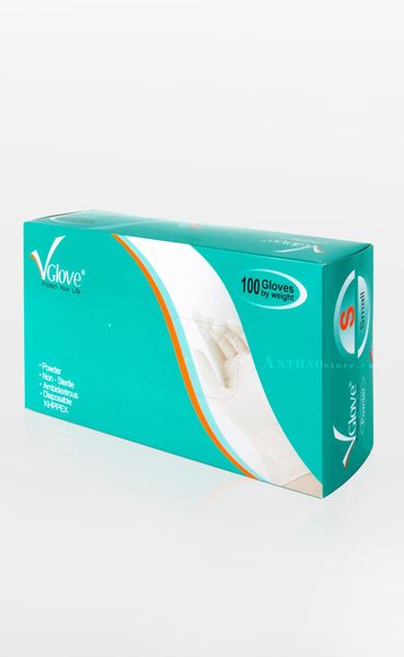  Hộp Găng Tay Cao Su Y Tế Vglove Có Bột (50 đôi)-TYG09210922 