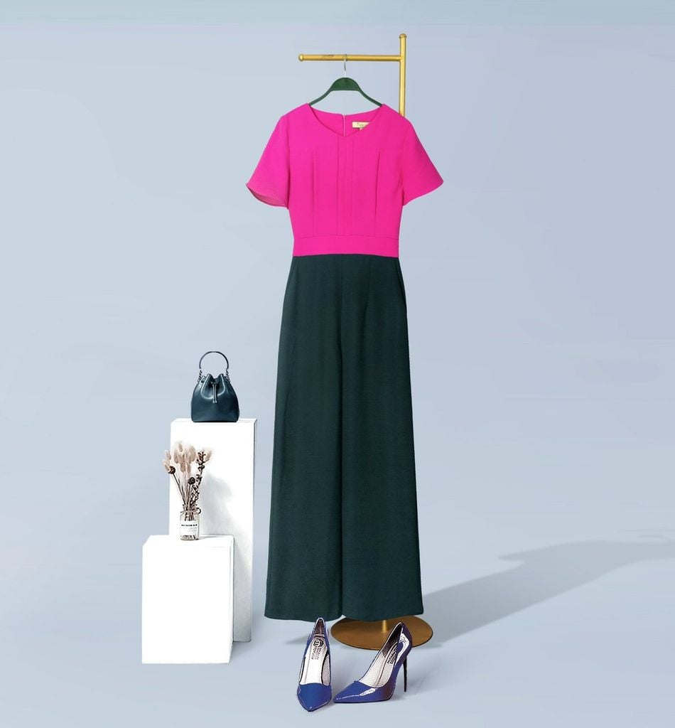 Jumsuit Katosa Phối Màu-KTS32102243