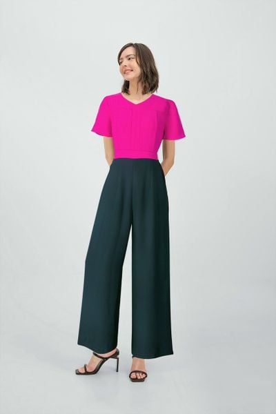  Jumpsuit Katosa Phối Màu-KTS32102243 