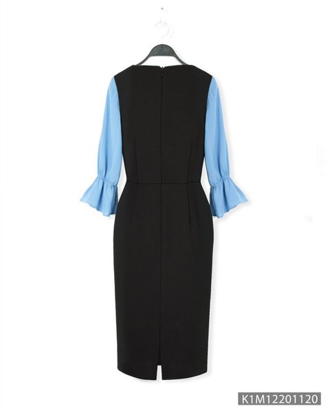  Đầm Antaylor Cổ Tim Tay Dún - K1M12201120 