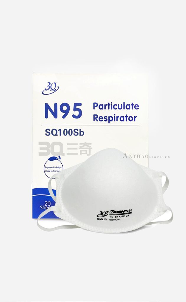 Hộp Khẩu Trang N95 SQ100sb Cao Cấp (20 Cái) - TY09210922
