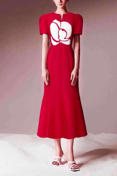  Đầm Katosa Đuôi Cá Hoa Hồ Điệp-KTS1D31122380 